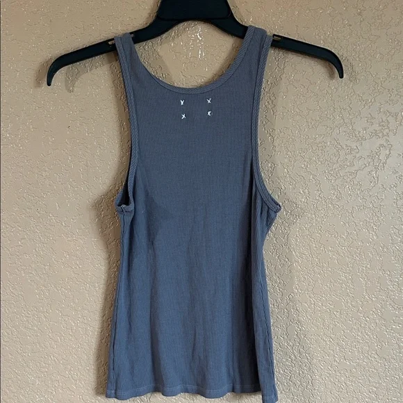 Free People Gray Tank Top with Tiger and Moon Design - Picture 4 of 4